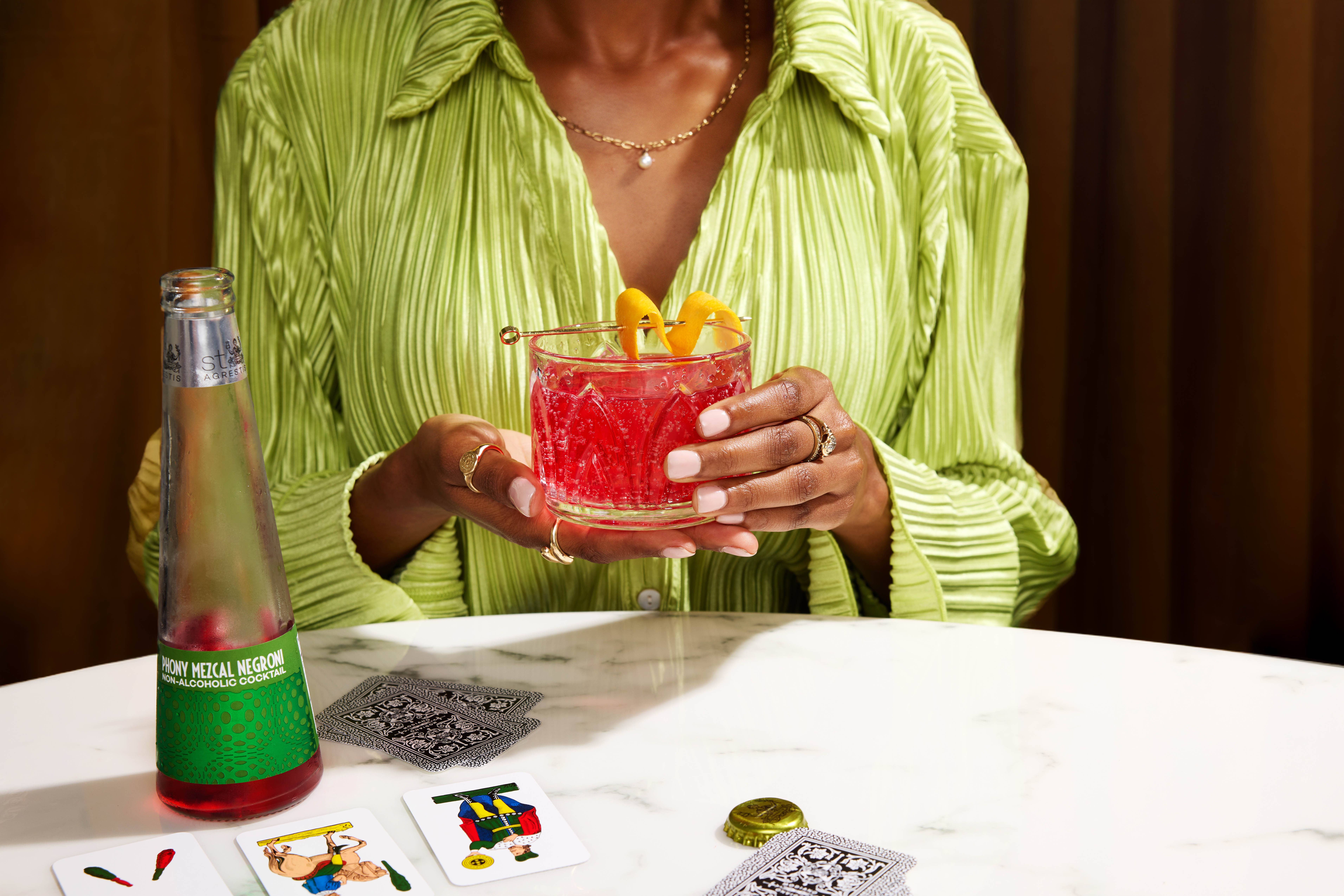 St. Agrestis - Wholesale Non-Alcoholic Aperitif/Mocktail - St. Agrestis Non-Alcoholic Phony Mezcal Negroni.4