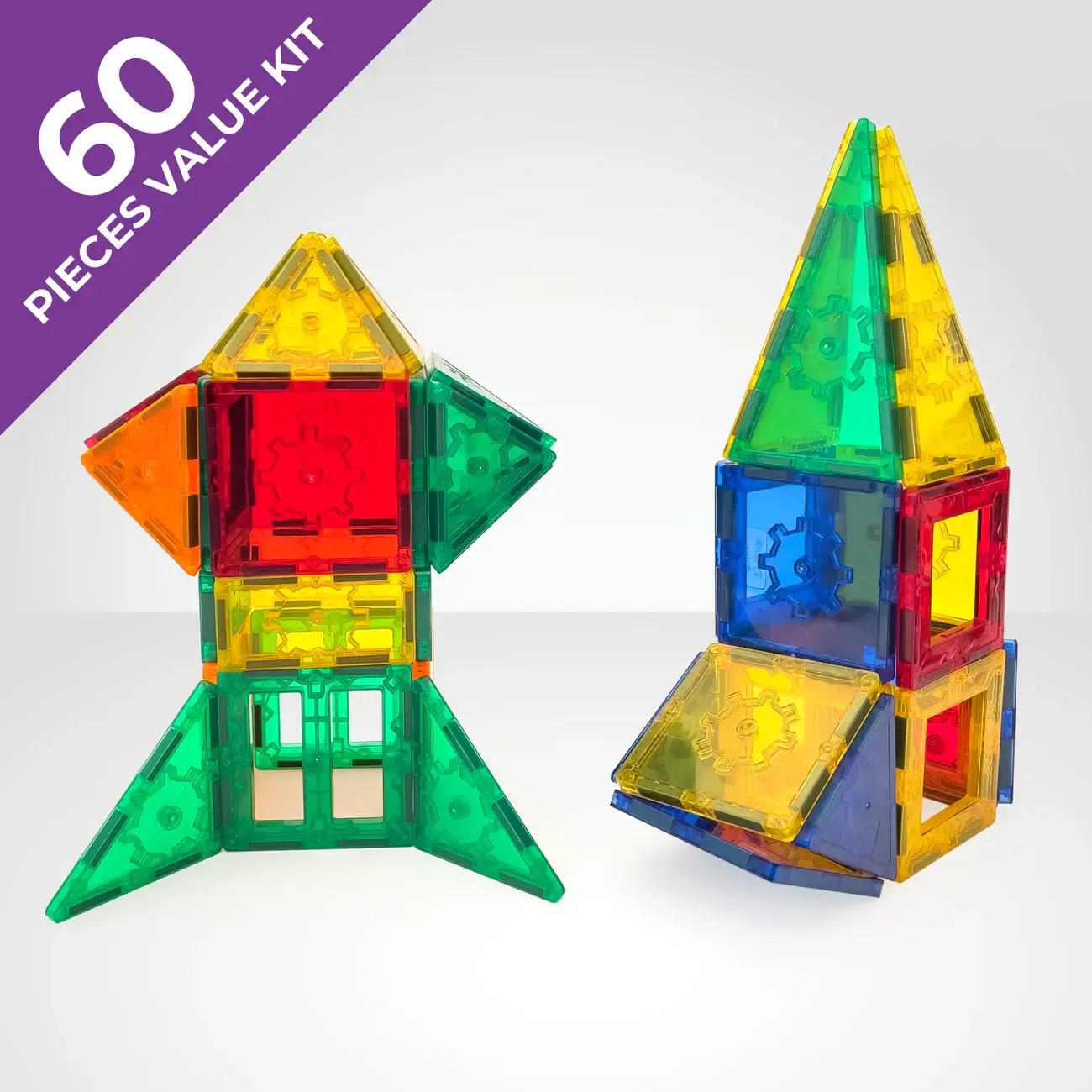 REMOVED BRAND - Wholesale Building Set - Kids - Tytan® Magnetic Tile Building Set – 60-Piece Club Kit8