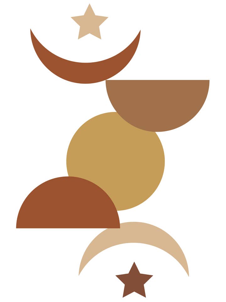 The Lunar Cycle Print for wholesale by Blossom & Bloom