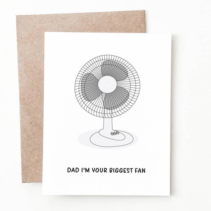 Big Fan Father's Day Card for wholesale by Nine Two Design