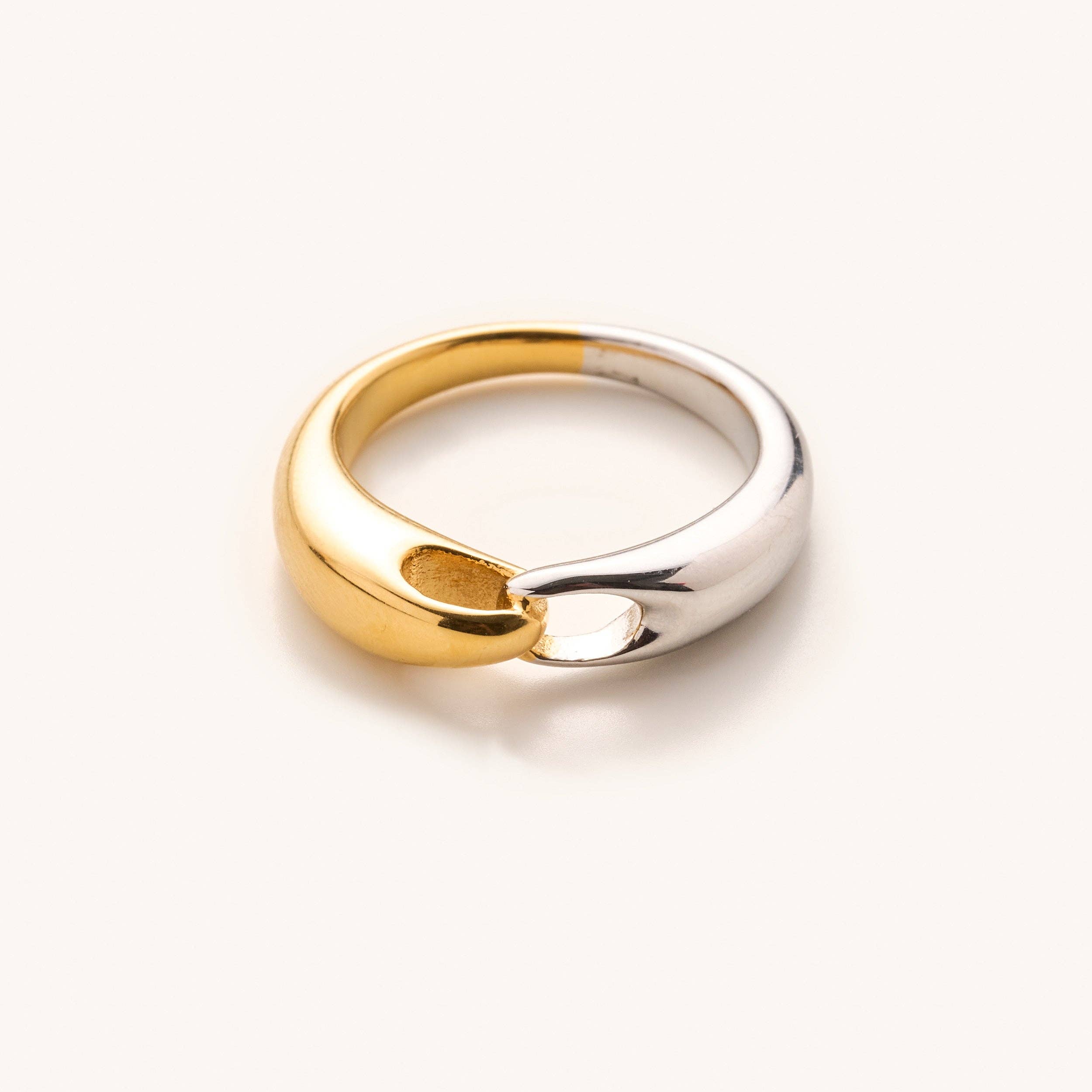 Nikki Smith Designs - Wholesale Band/Stacked Ring - Dixie Mixed Metal Ring1