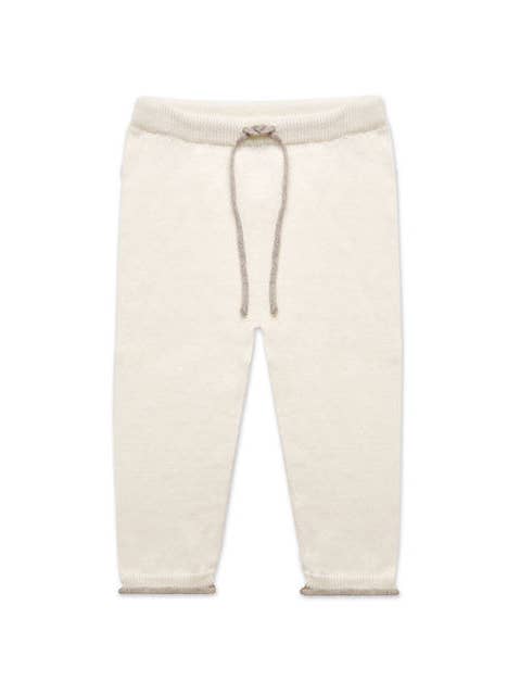Milky Way Pant White in Cashmere Cotton for wholesale by Nuvola Baby