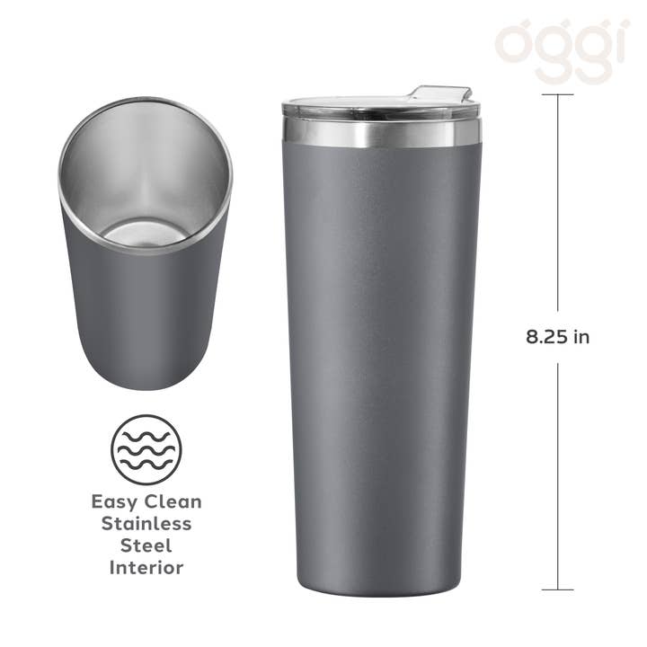 Oggi - Wholesale Insulated Mug/Tumbler - ThermoTumbler Vacuum Insulated Tumbler (700 ml, 24 oz)