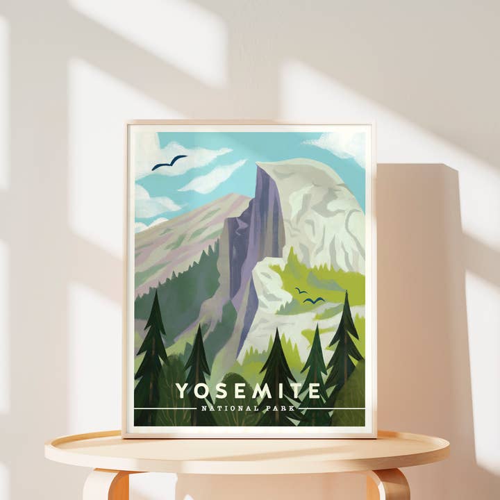 Katie Melrose Made - Wholesale Art Print - Yosemite Travel Park Print1