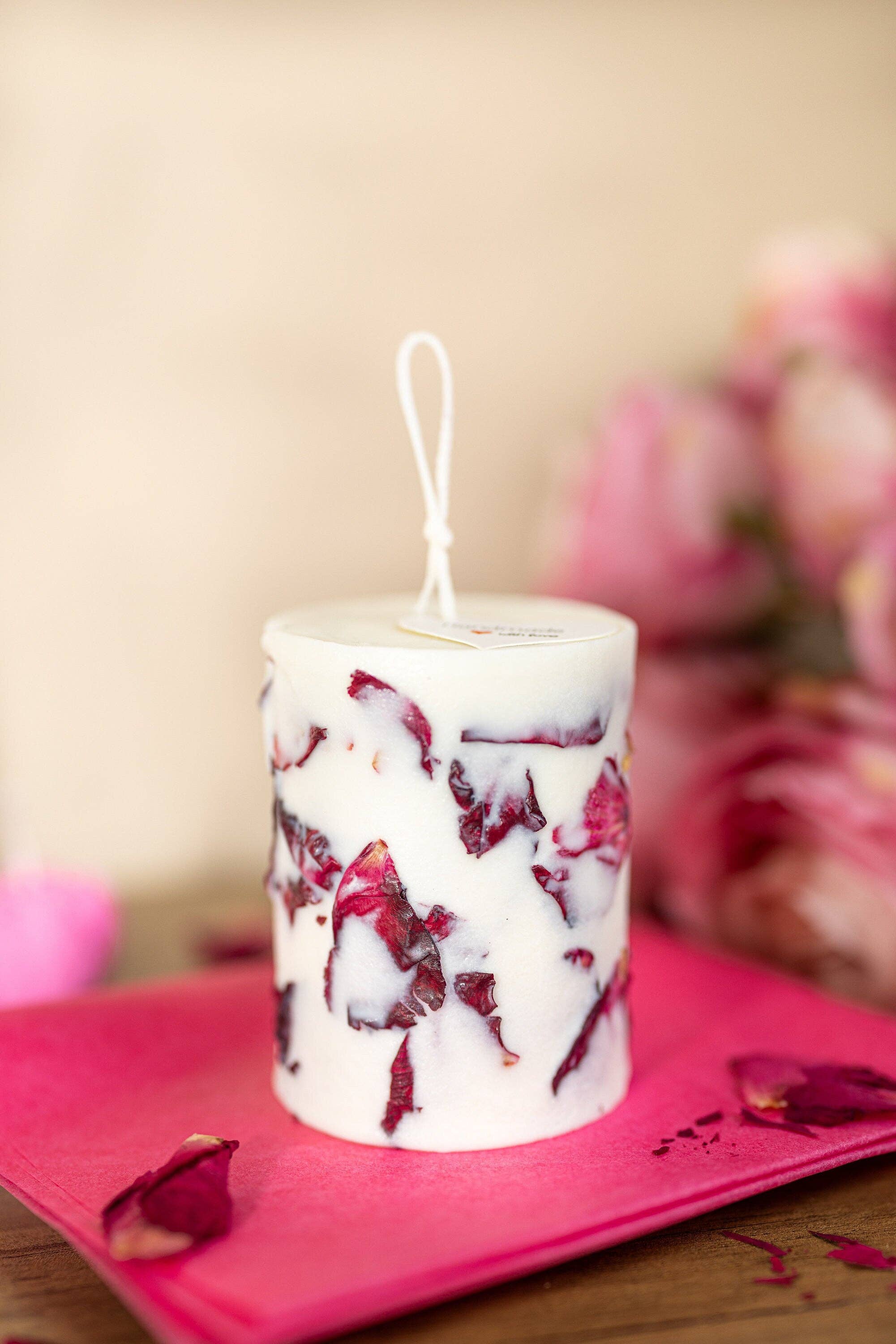 MySunshineCandless - Wholesale Novelty Candle - Dry flowers candle ,Rose Flower Soy Candles , Handmade gift7