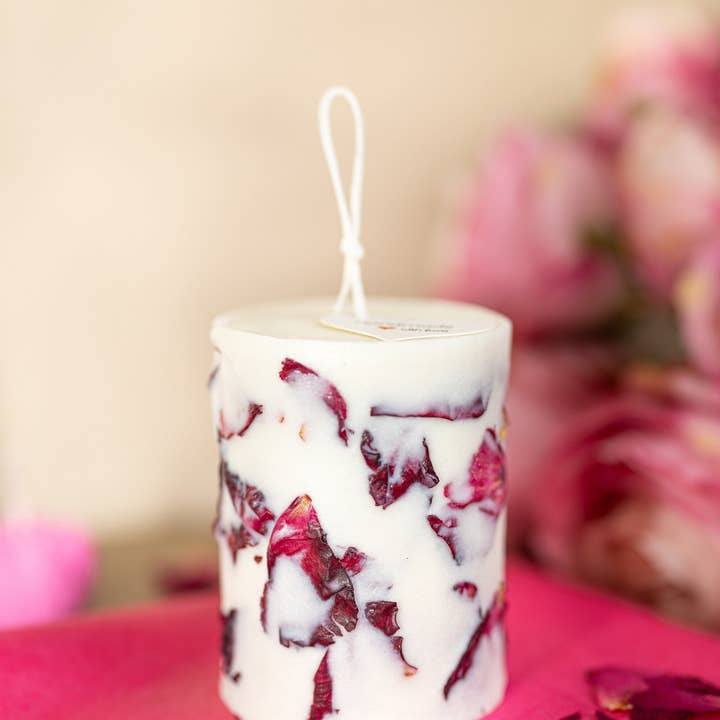 MySunshineCandless - Wholesale Novelty Candle - Dry flowers candle ,Rose Flower Soy Candles , Handmade gift7