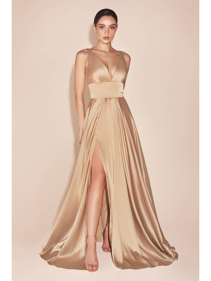 Ladivine by Cinderella Divine - Wholesale Gown – Women's - Satin A-Line Dress17