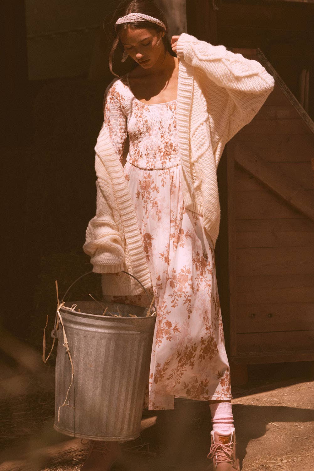 Promesa USA - Wholesale Cardigan - Women's - Oversize Cable Knit Open-Front Pocket Cardigan1