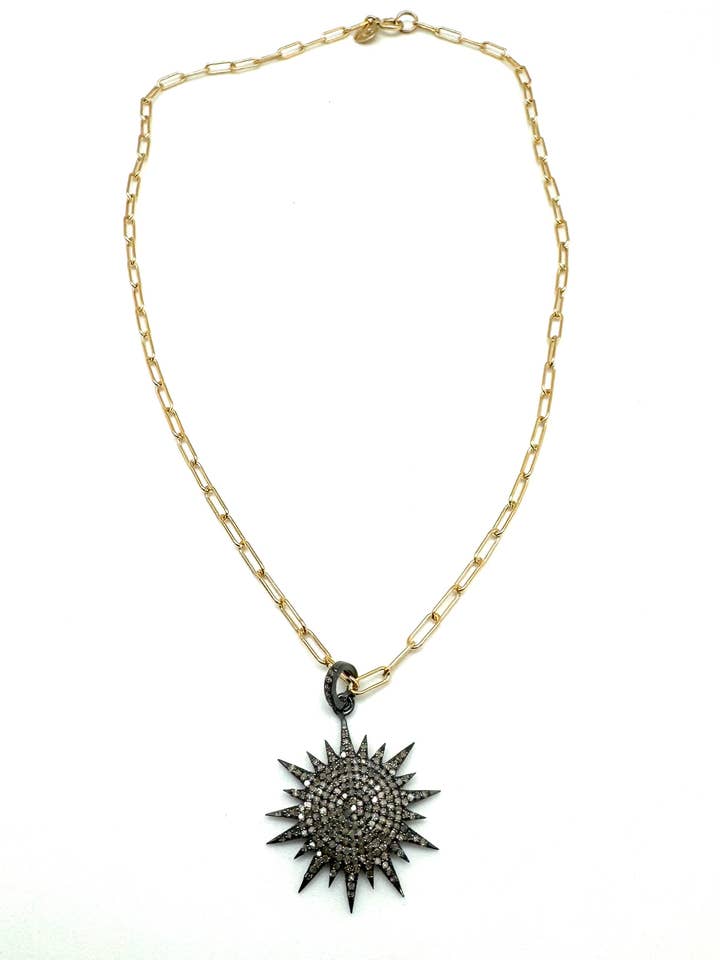 Collar de sol en forma de diamante para venta al por mayor de In2 design