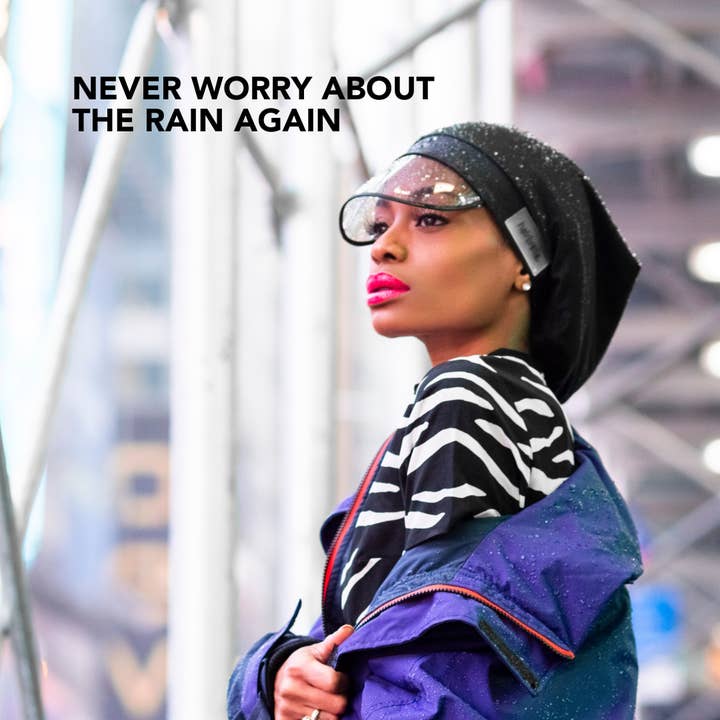 Hairbrella - Wholesale Visor - Women's - Hairbrella Satin-Lined, Waterproof Rain Hat14