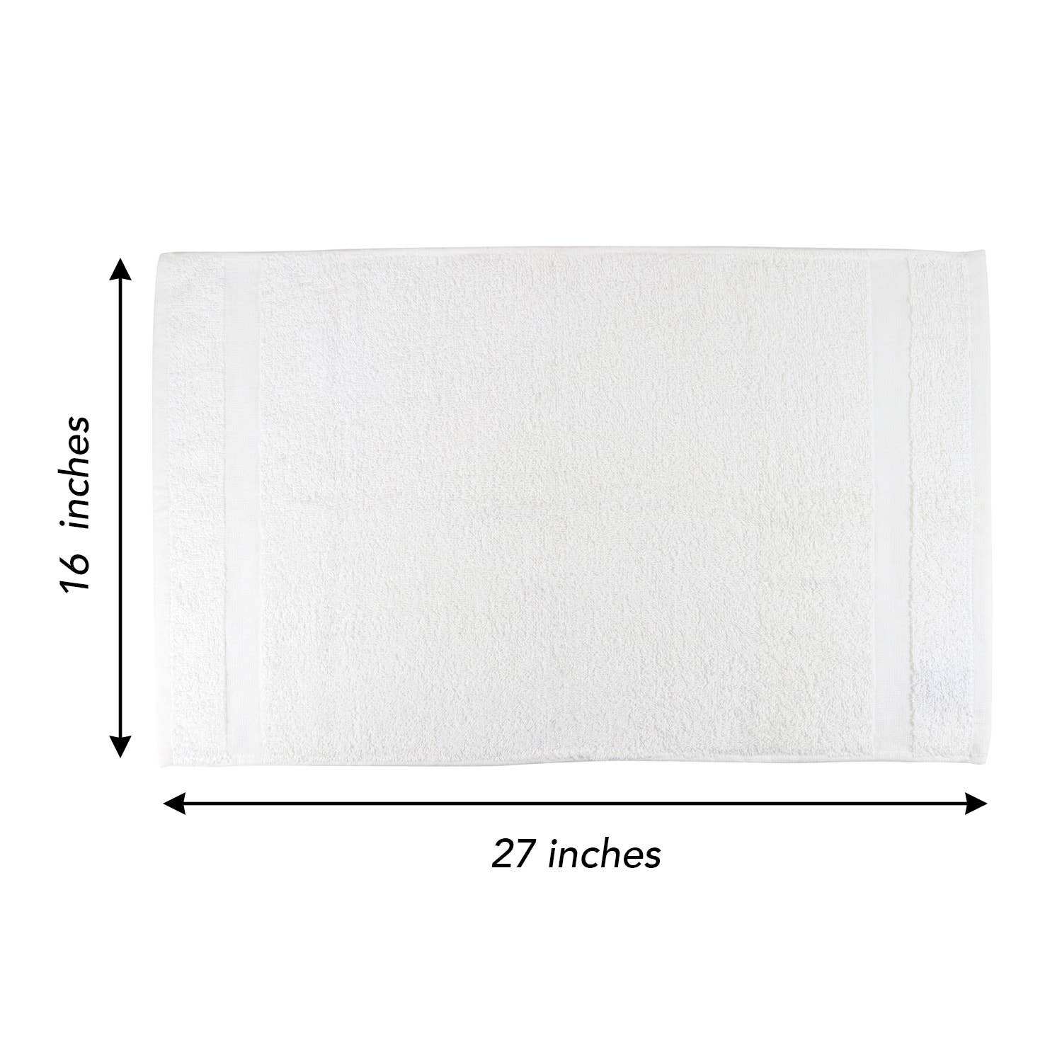 Arkwright Home - Wholesale Hand Towel - Admiral Hospitality Hand Towels (Case of 120) - 16x27 White5