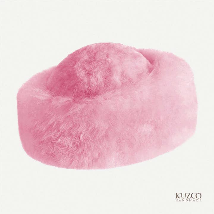 KuzcoHandmade - Wholesale Beanie - Women's - Beige Baby Alpaca Fur Hat, Handmade Luxury Hat, Alpaca cloth10