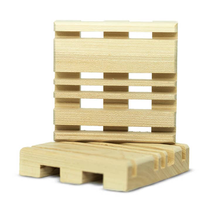 Wooden Soap Dish Palette Design for wholesale by Savons M