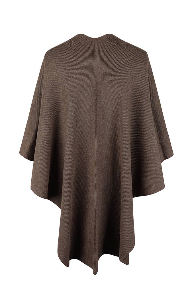 UNISHE – wholesale Kimono – Women's – Plain Surplice Fluffy Kimono Cape MMY12810