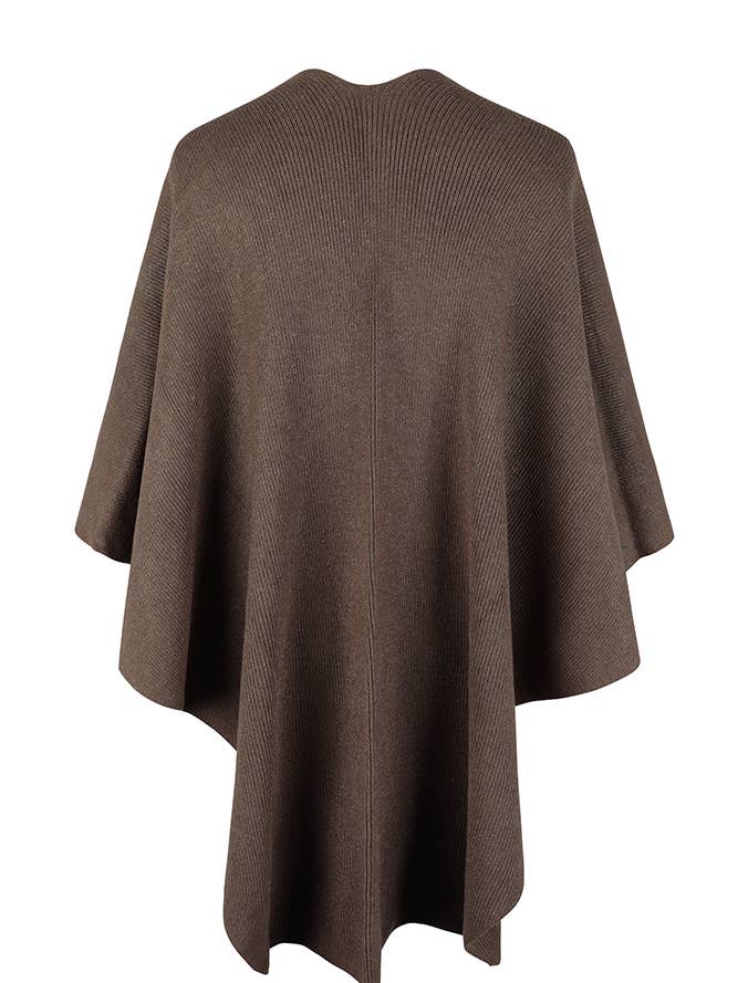 UNISHE – wholesale Kimono – Women's – Plain Surplice Fluffy Kimono Cape MMY12810