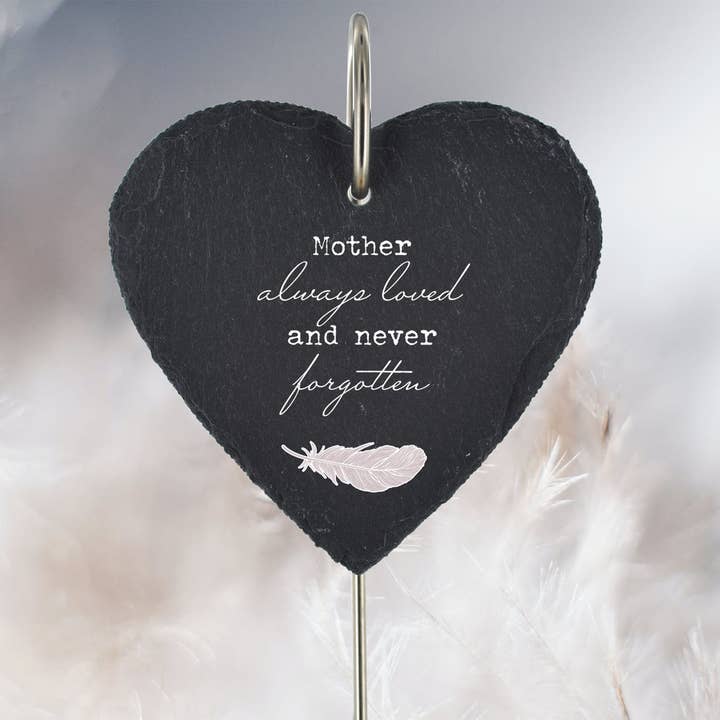 P3216-19 - Mother Always Loved Never Forgotten Feather Memor voor wholesale door Vivid Squid Wholesale