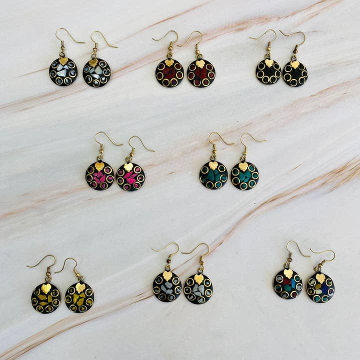 Hecho a mano - Wholesale Stud/Post Earrings - Mosaic earrings5