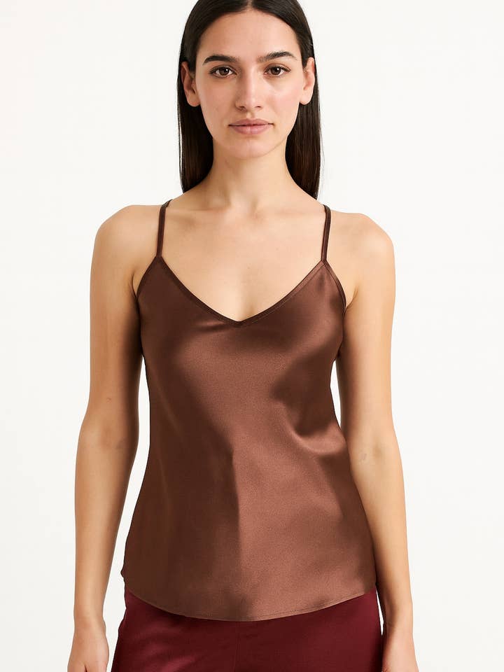 Pure Silk Camisoles for wholesale by Marcheduluxe