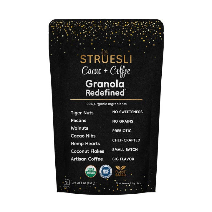 Struesli Organic Granola | Cacao & Coffee | 9oz, Gluten-free for wholesale by Struesli Granola Redefined