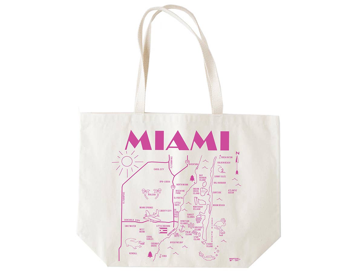 Maptote - Wholesale Tote Bag - Women's - Miami Beach Tote