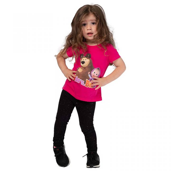 Masha and The Bear Short Sleeve T Shirt for wholesale by Comfort Clothing INC