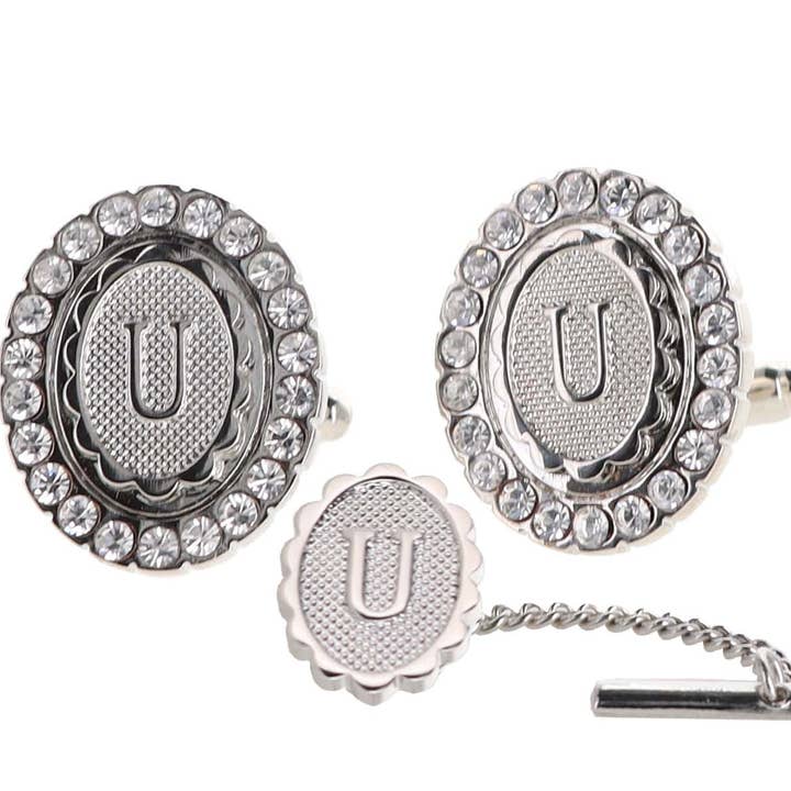 Dubal Brothers - Vendita all'ingrosso Gemelli - Gemelli e fermacravatte Vittorio Vico Bling iniziali: dalla A alla Z di Classy Cufflinks51