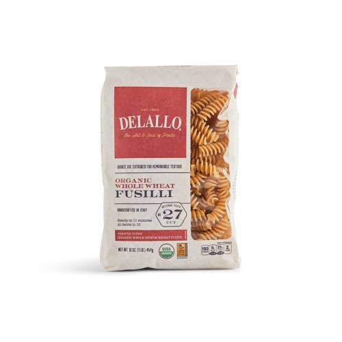 Delallo - Wholesale Pasta - Whole Wheat Fusilli