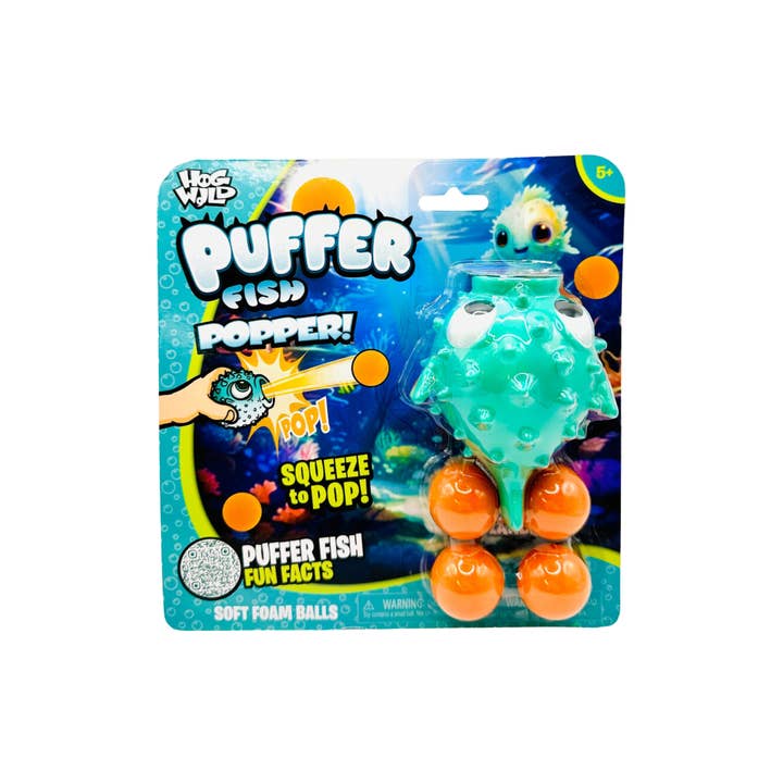 Hogwild - Wholesale Fidget Toy - Kids - Hog Wild Puffer Fish Ball Popper Toy - Toy Blaster