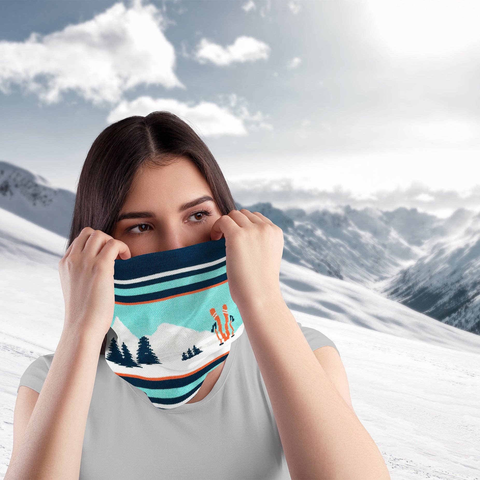 Northern Icons Creations INC – wholesale Neck Warmer/Snood - Unisex – Glide Beneath Peaks Gaiter1