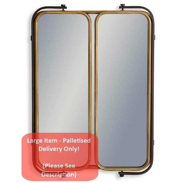 McGowan & Rutherford Ltd - Wholesale Wall Mirror - Industrial Large 3 Fold Wall Mirror1