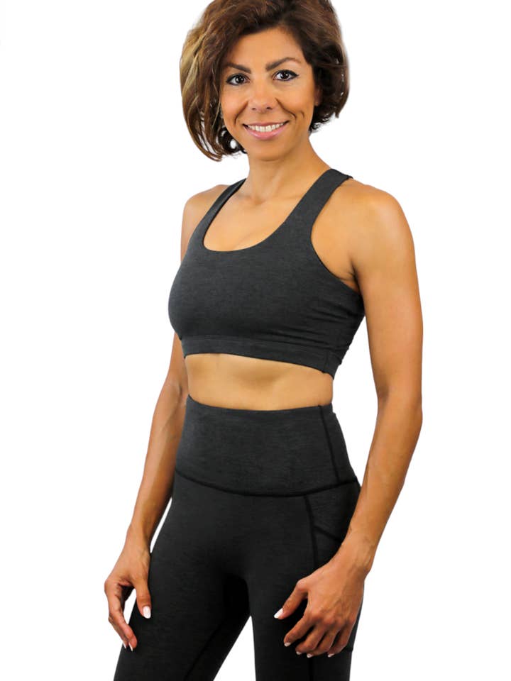 CRISS-CROSS BACK SNUG SPORT BRA (BESTSELLER) for wholesale by BODO ActiveWear