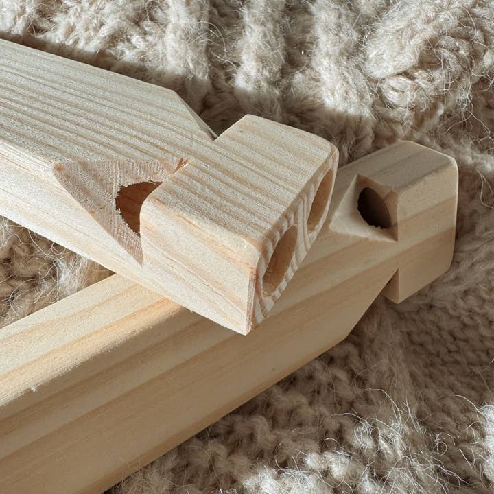 All Wooden Elements - Wholesale Wood Toy - Kids - Flat Wooden Train Whistle Toddler Toy Instruments