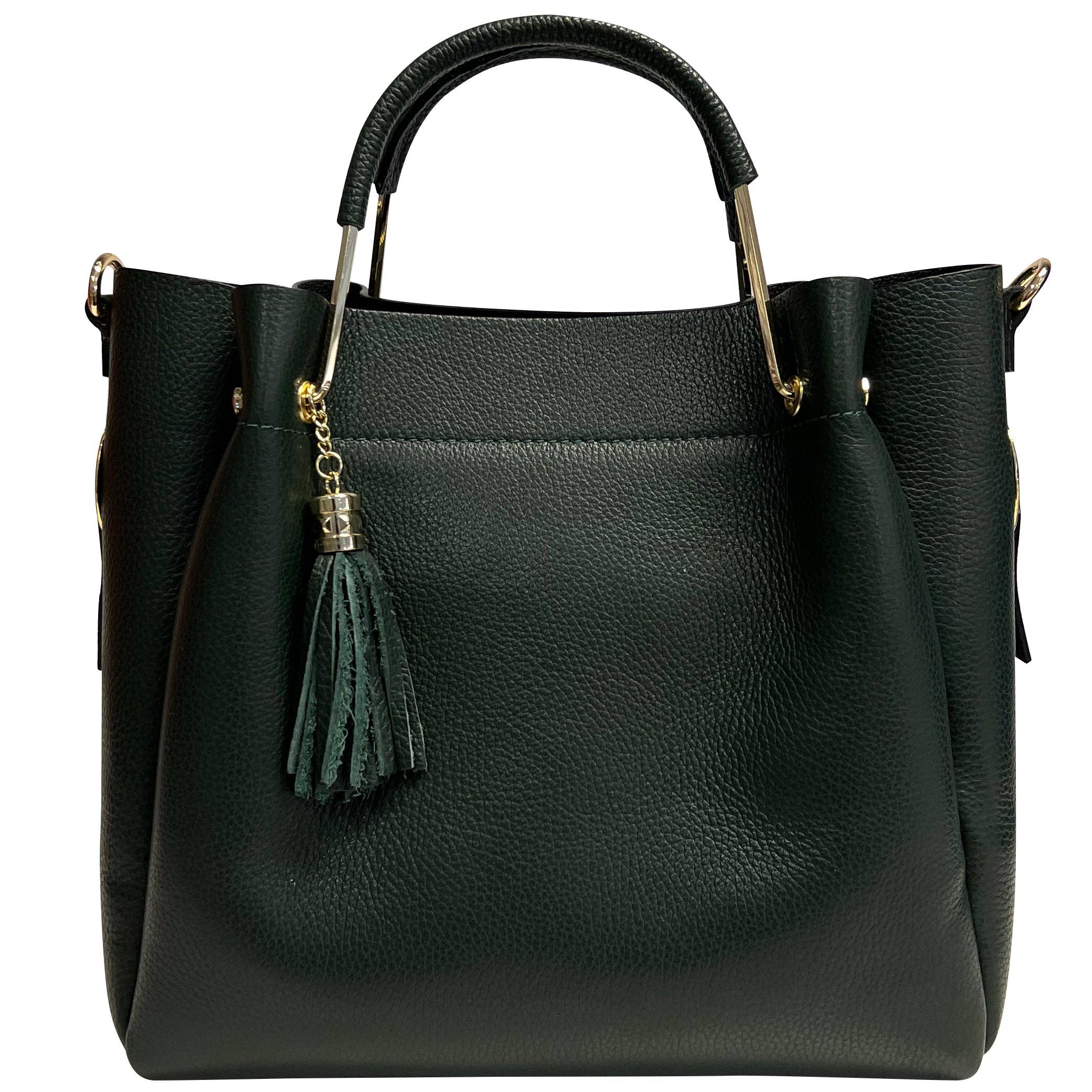 MODARNO – wholesale Top handle bag – women's – Modarno Women's Bucket Bag in Genuine Leather + Inner Bag mo7