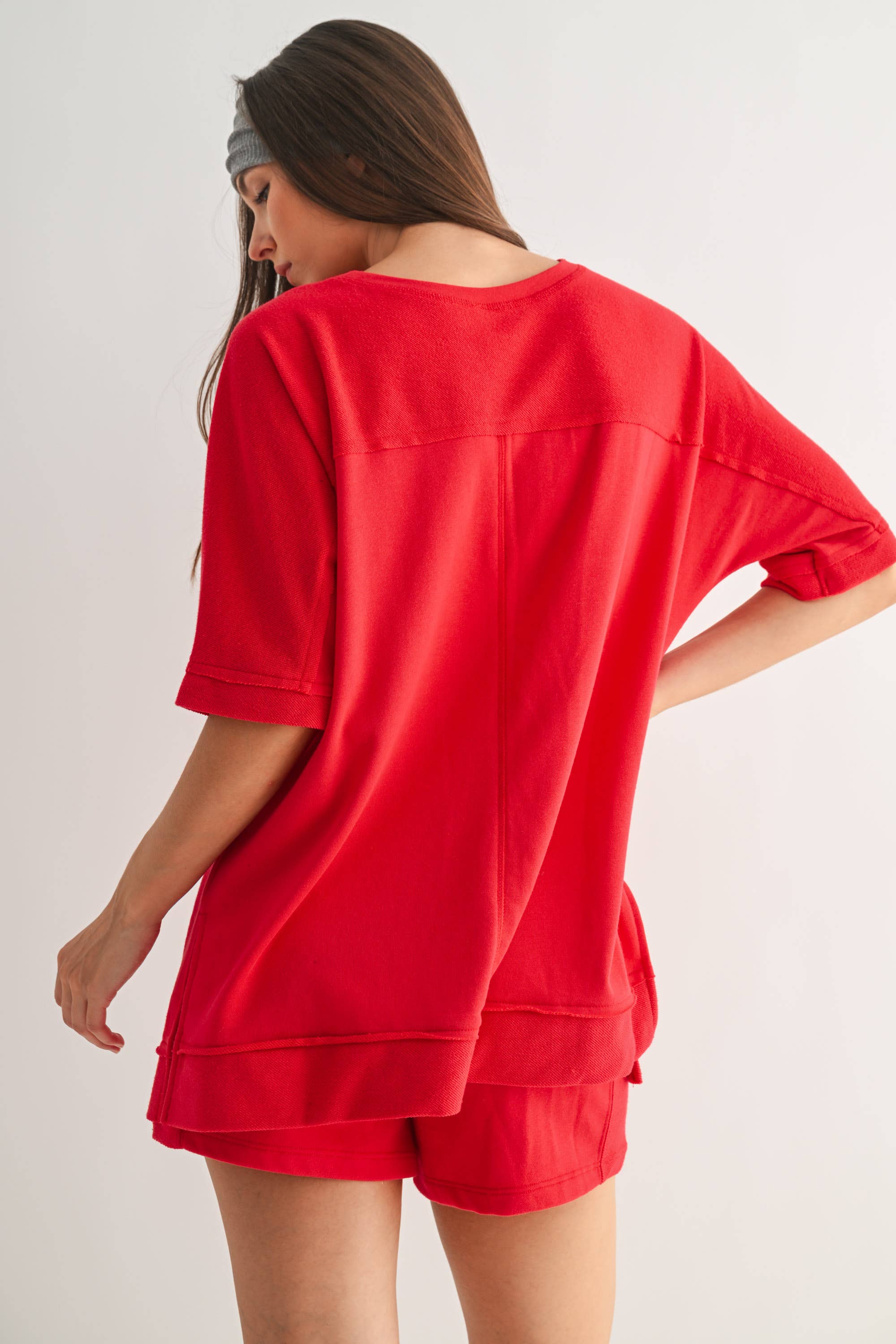 Mono B - Wholesale Tunic - Women's - Offset French Terry Dolman Sleeve Top10