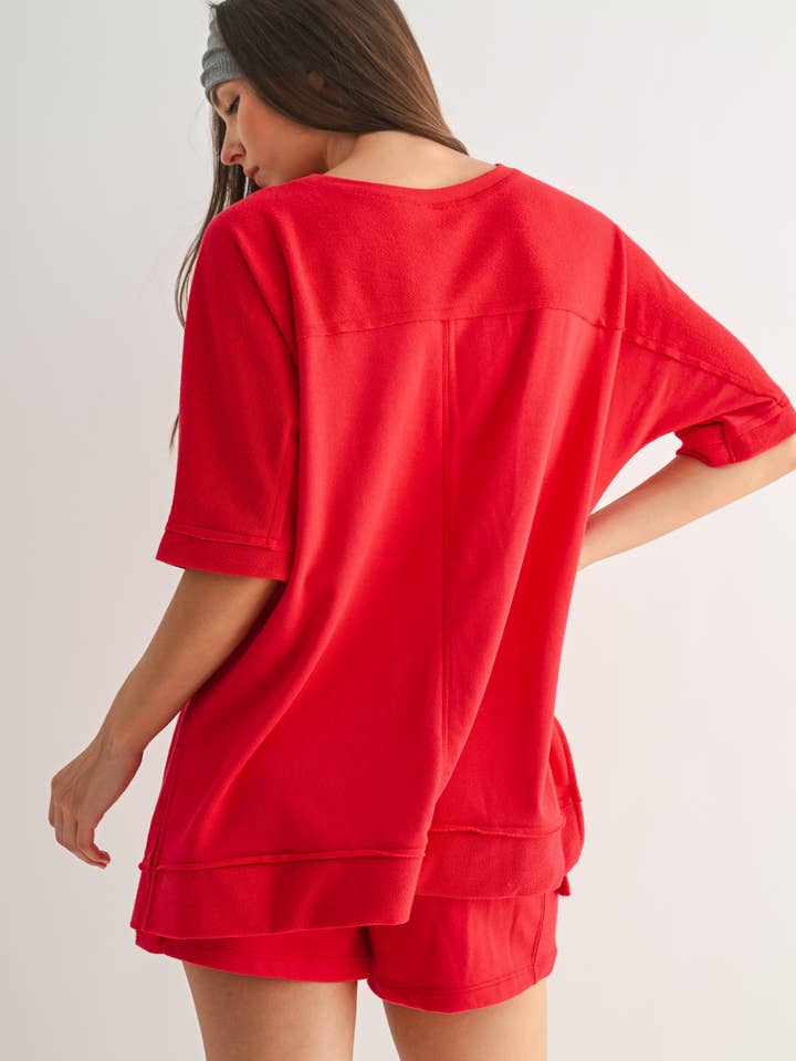 Mono B - Wholesale Tunic - Women's - Offset French Terry Dolman Sleeve Top10