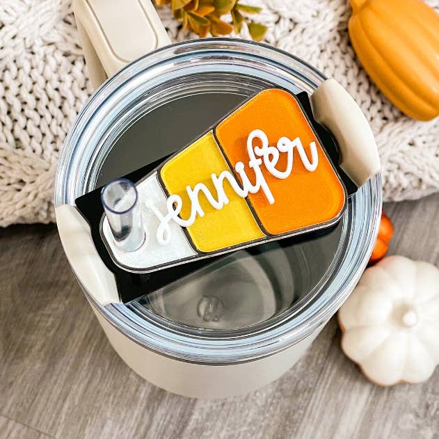 Candy Corn Stanley Topper pour la vente par Creative Loops Co