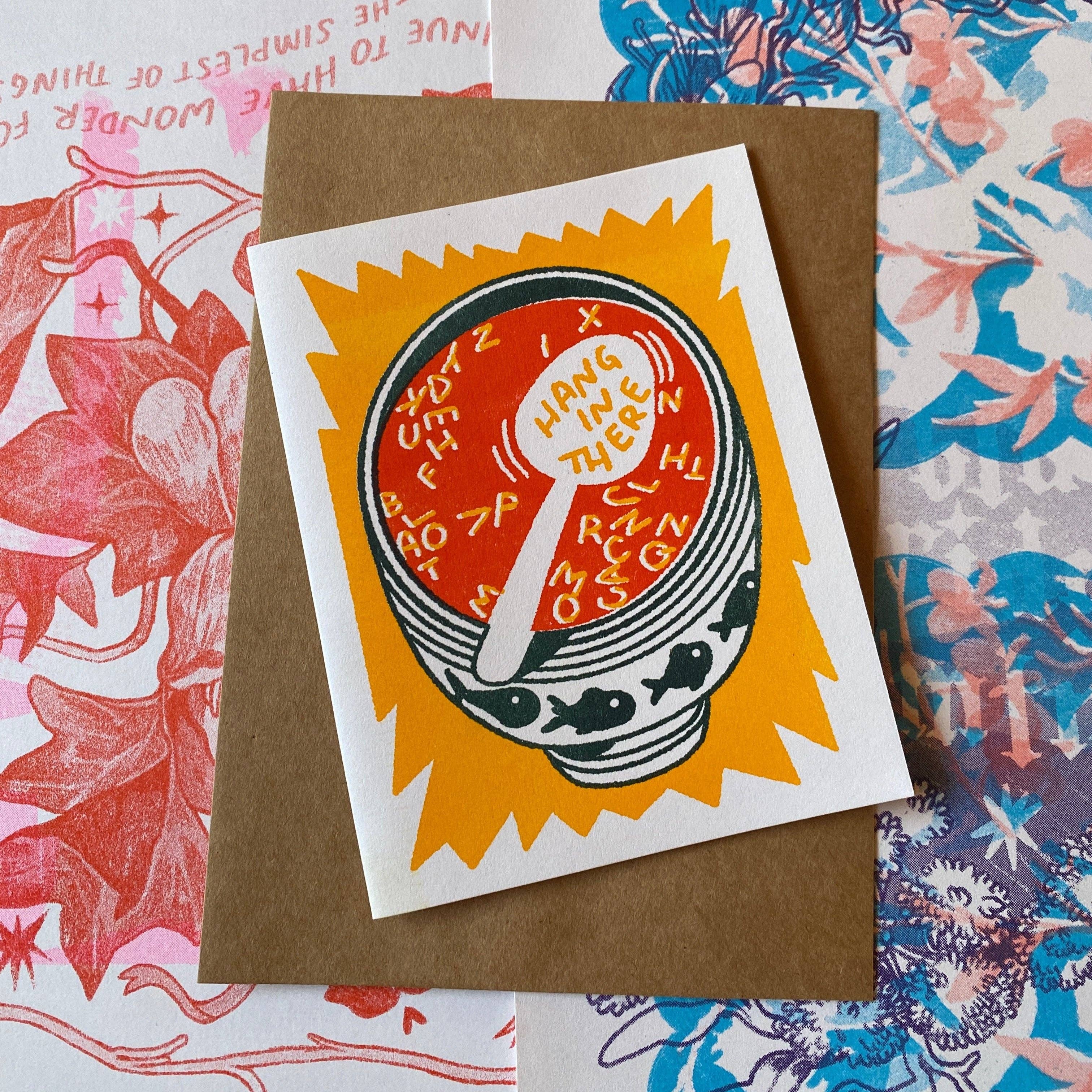 ALTARGOKART - Vente Cartes d'encouragement - Carte de Soupe à l'Alphabet "Accroche-toi"0