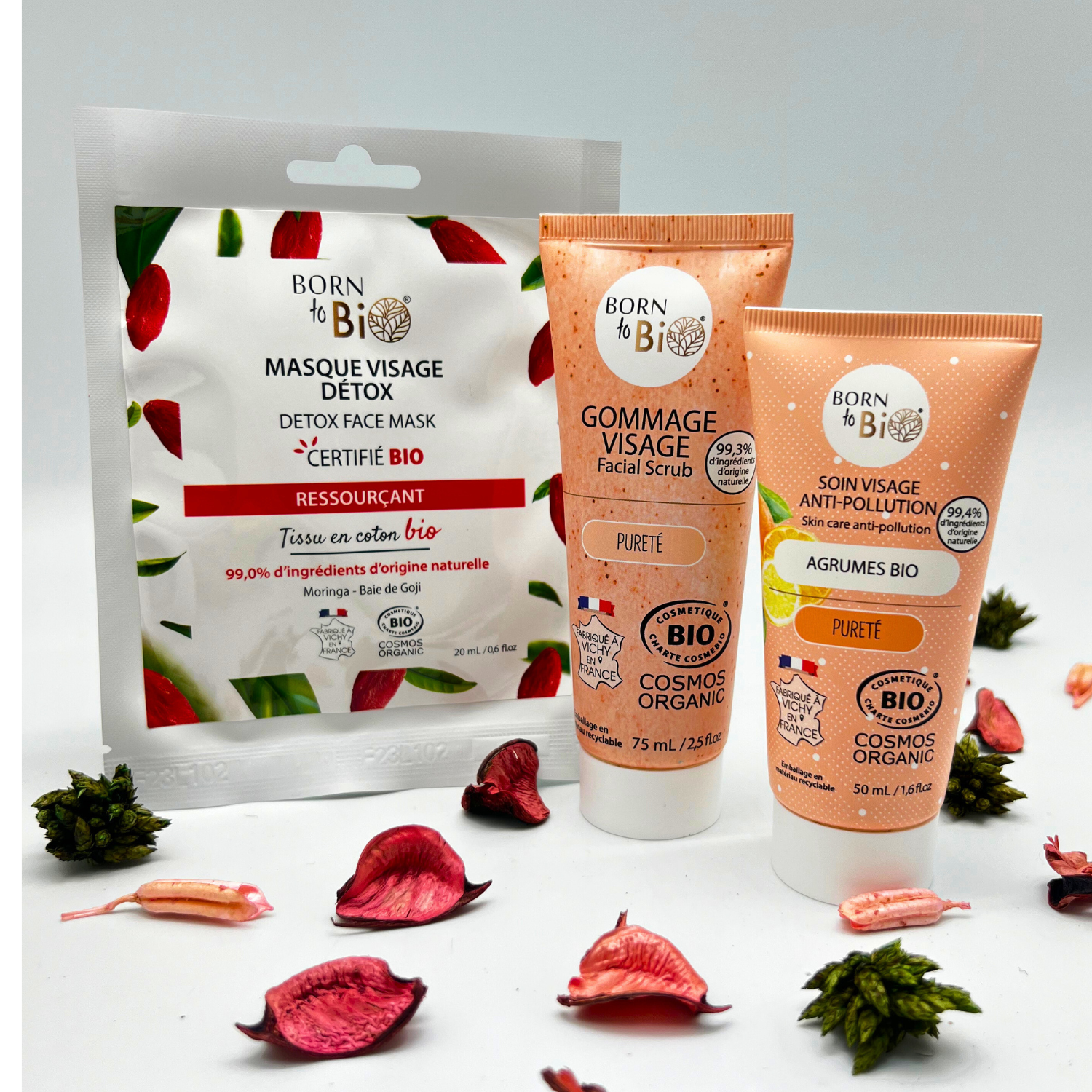 Les Laboratoires Bio Seasons – Máscara facial por atacado – Máscara Facial Orgânica Detox Cosmos3