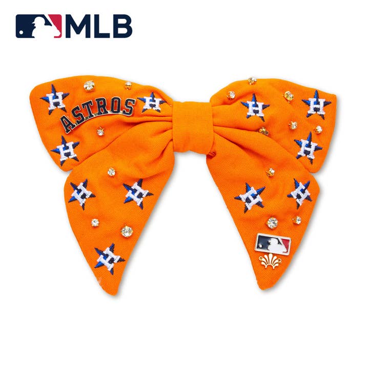 ORANGE HOUSTON ASTROS ROSETTBARRETTE för wholesale av Lele Sadoughi