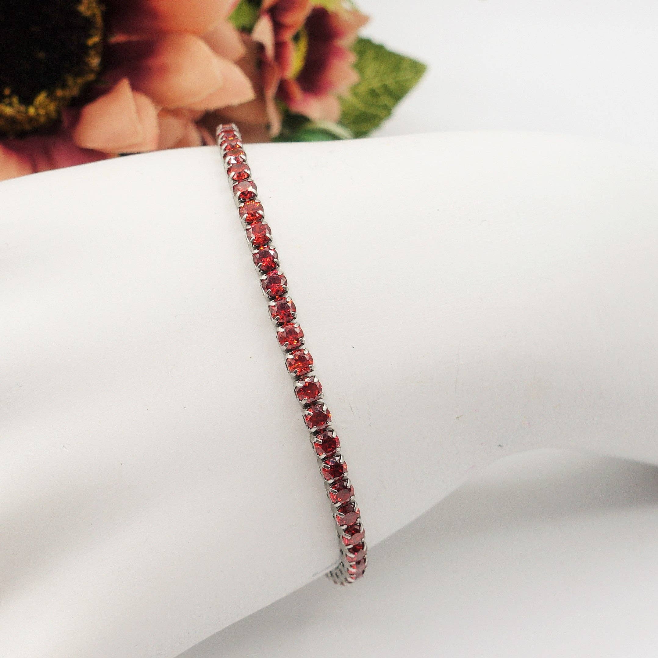 Daemon srls - Wholesale Tennisarmbanden - ALICIA ~ Tennisarmband van roestvrij staal met cubic zirconia17