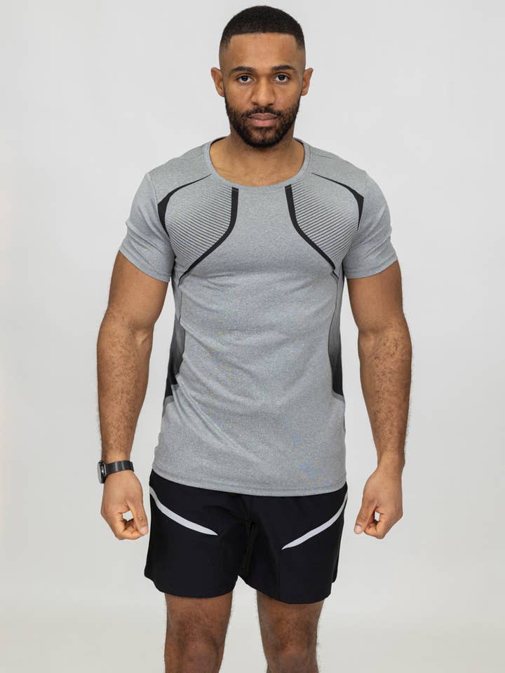 Zayne Paris - Wholesale Activewear Set - Men's - TX932 Sport Running Shorts T-Shirt and Shorts Set16