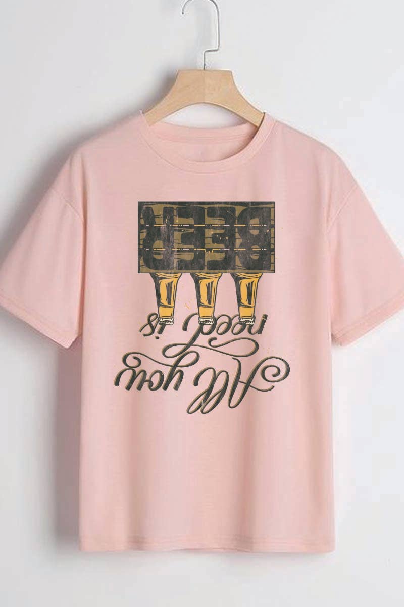 HARANG - Wholesale Screen Printed T-Shirt - Men's - M8107 BEER graphic  tee3