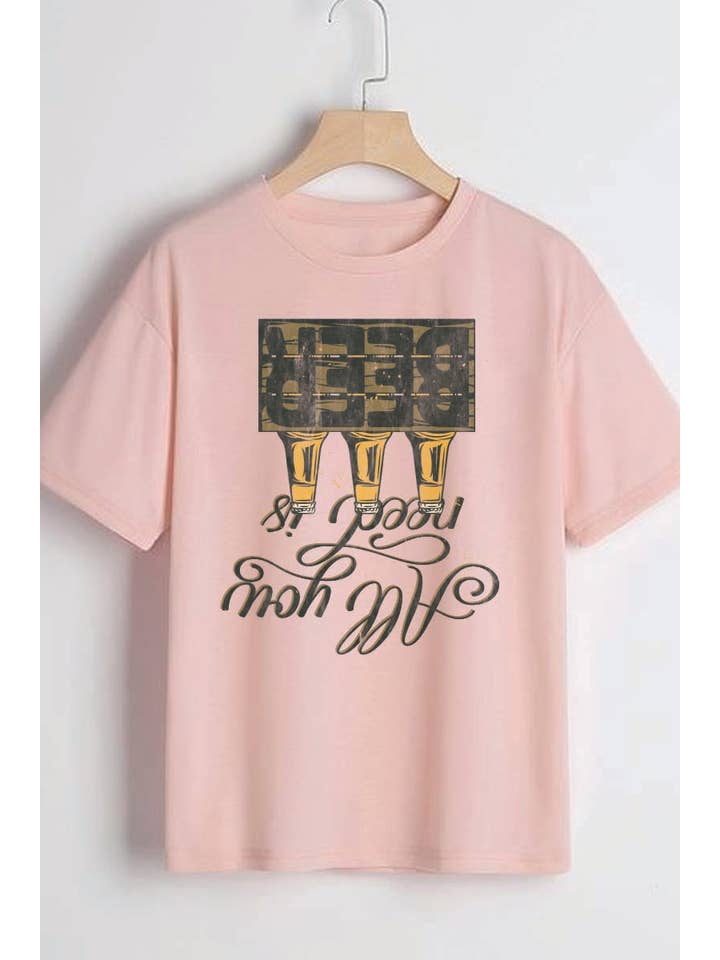 HARANG - Wholesale Screen Printed T-Shirt - Men's - M8107 BEER graphic tee3