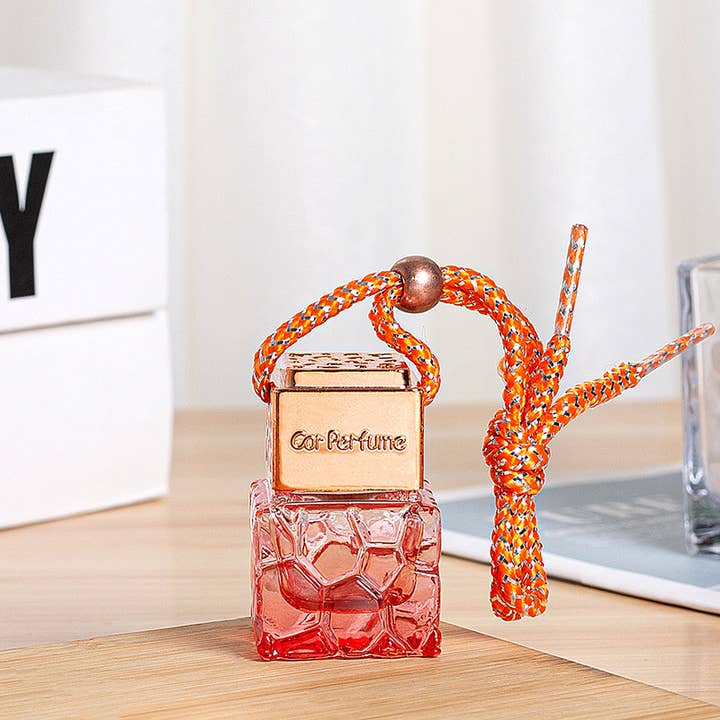 Candles Meta - Wholesale Car Freshener - Unisex - 8ml Rose Gold Lid Water Cube Car Perfume Empty Bottle