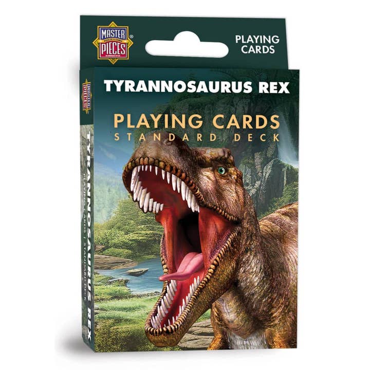 T-Rex Playing Cards - 54 Card Deck for wholesale by Masterpieces Puzzles