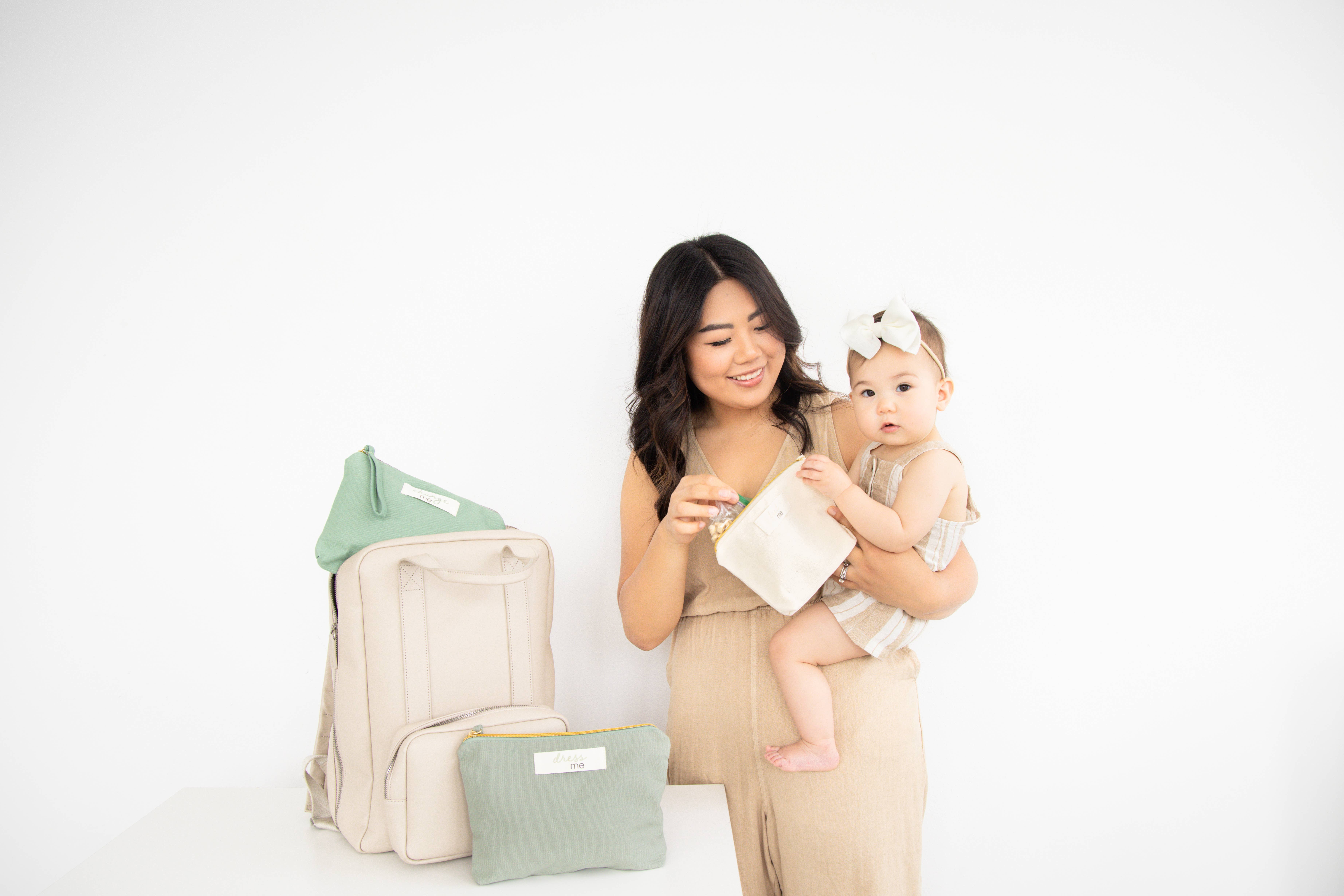 Pearhead - Wholesale Diaper Bag - Baby - Dress Me, Feed Me, Change Me 3 Piece Pouch Set7