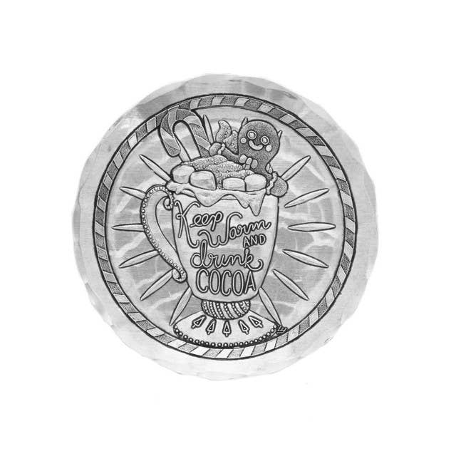 Wendell August - Wholesale Coasters - Keep Warm and Drink Cocoa Coaster