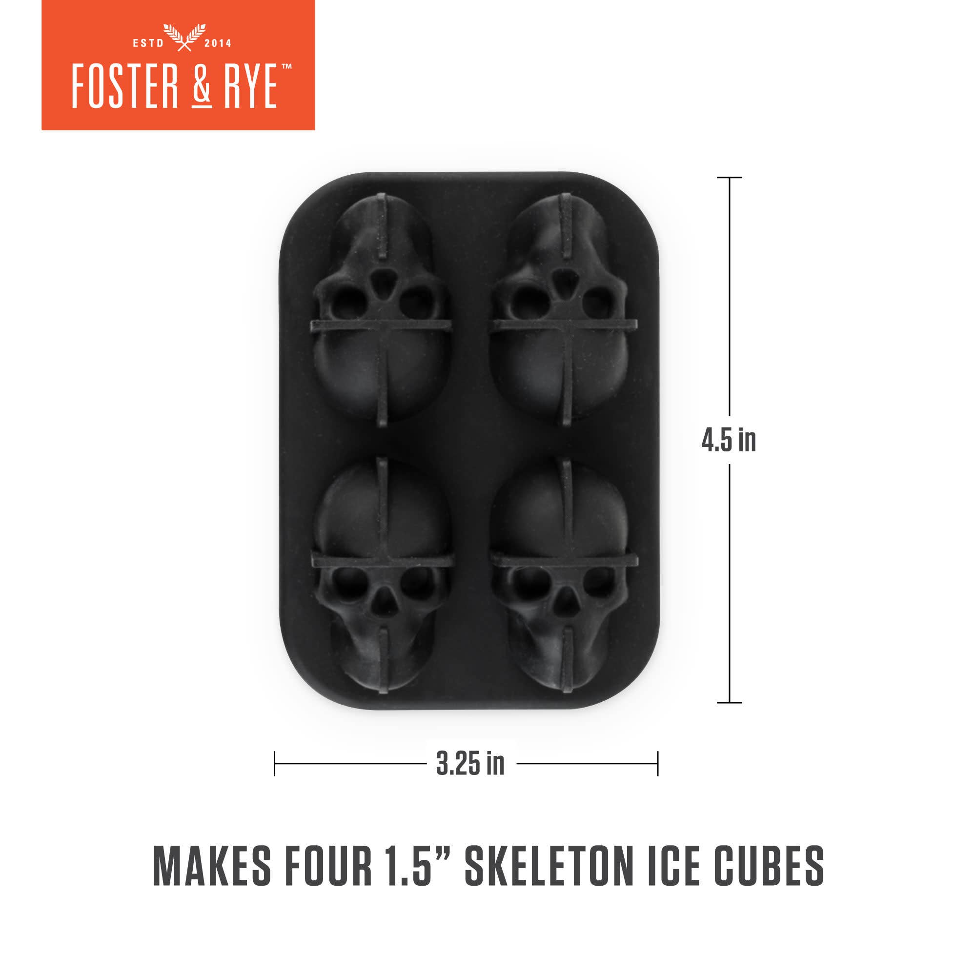 Foster & Rye - Wholesale Ice Tray/Mold - Skull Ice Mold4