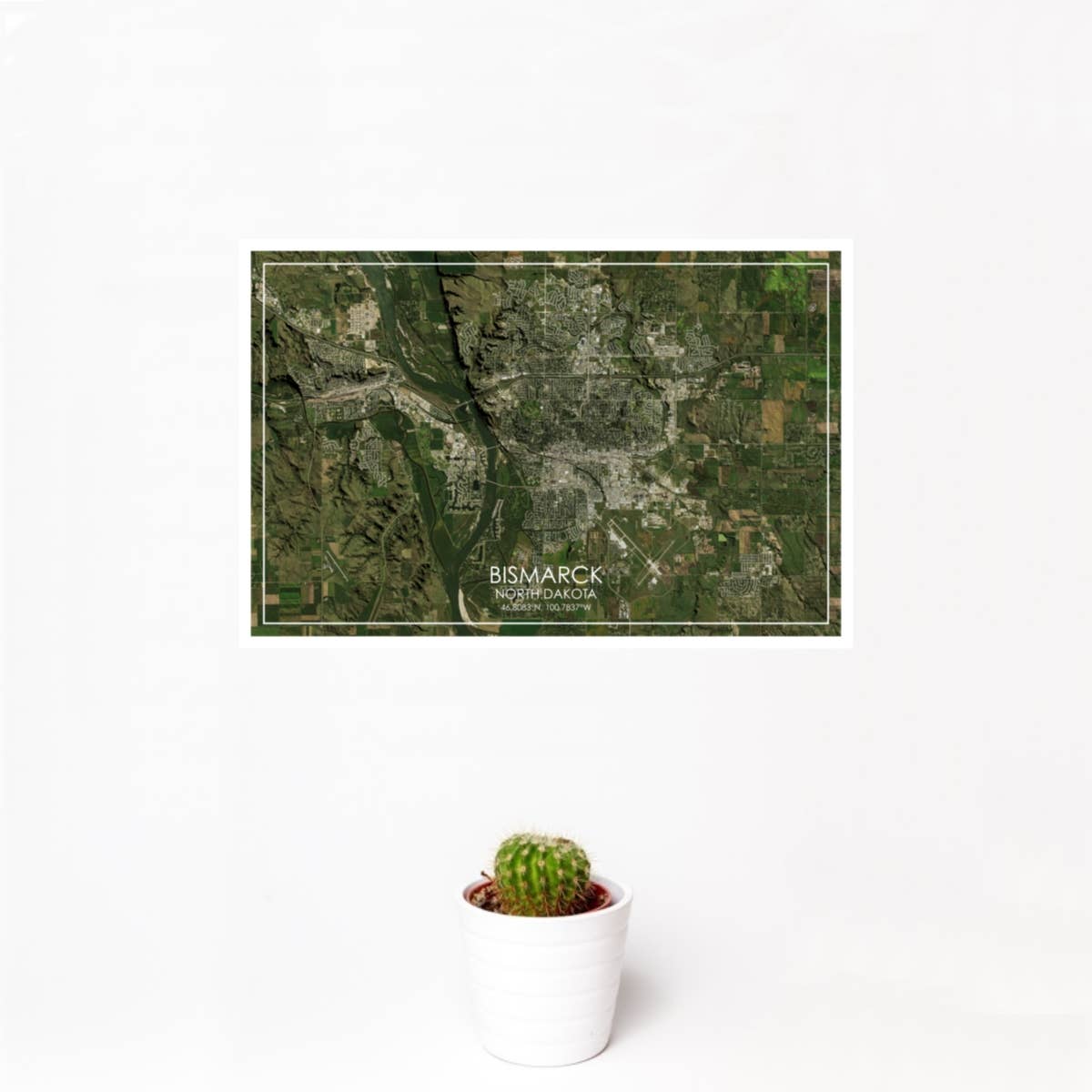 JACE.design - Vendita all'ingrosso Stampa artistica - Bismark ND Stampa Mappa Satellite1