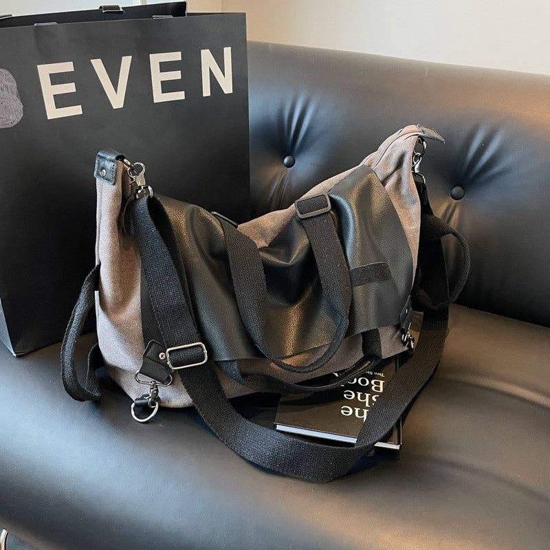 Sheer Trend - Vente Sac porté épaule – femme - Sac bandoulière patchwork en toile rétro5